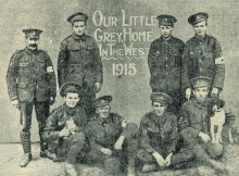 BACK ROW: Pte F Nodding and P Sewell of Cockfield, Pte F Pigdon of Darlington, and Pte G Hall of Cockfield. Front: Ptes J Robson, N Raine and J Clennell of Cockfield and Corporal Wilson of Bishop Auckland