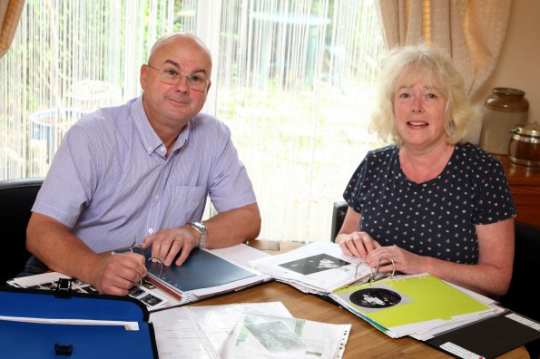 WAR RESEARCH: David and Sandra Pullan, of Gainford, are researching the history of Gainford soldiers who died during the First World War. Picture: TOM BANKS