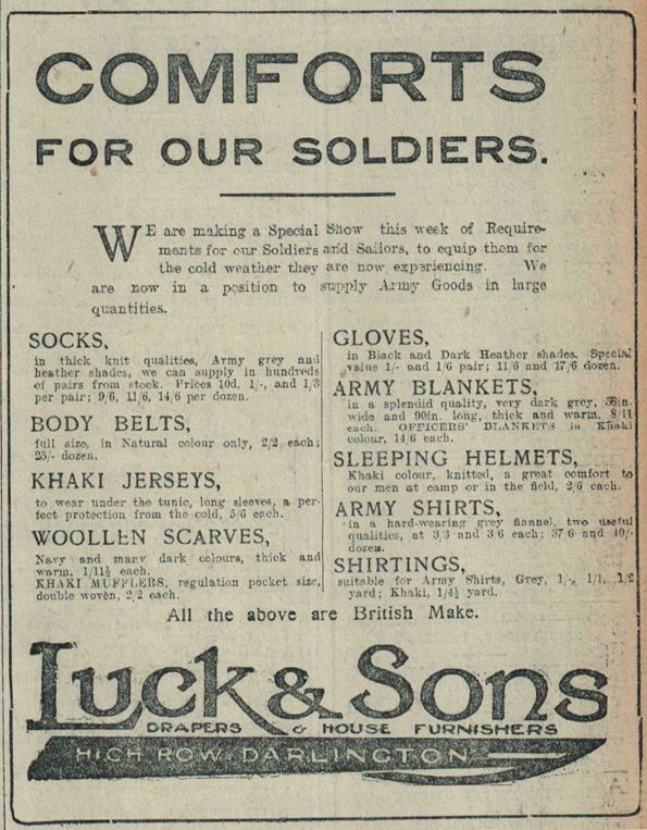 LOOKING BACK: Advert from this week in 1914