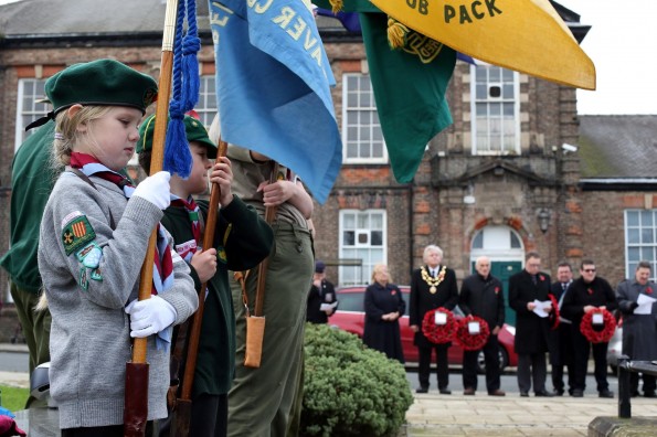 WAR DEAD REMEMBERED: A parade and memorial service at Redworth Road, Shildon. Picture: CHRIS BOOTH