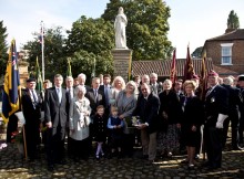 PROUD: The relatives of Archie White VC who attended the ceremony Pictures: Tom Wharton Photos
