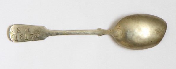 The Army issue spoon which his service number – SG 16170 – stamped on it