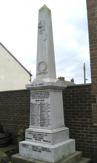 The war memorial in Howden-le-Wear
