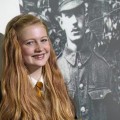 RESEARCH: Grace Morris falls under the watchful gaze of her war hero relative Edward Dwyer