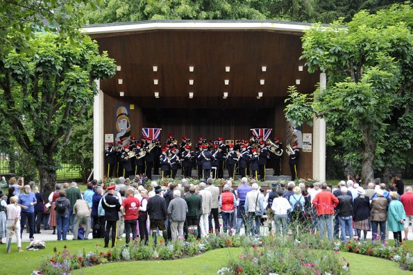 MILITARY MUSIC: The Royal Armoured Corps Band perform in Bad Ischl