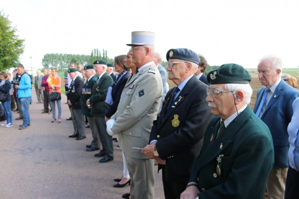 Guests at the unveiling of the memorial bench