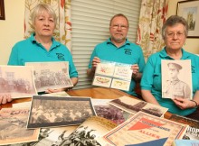 MEMORIAL RESEARCH: Sedgefield Local History Society members, from left, Barbara Leo, Haydn Neal and Norma Neal are appealing for First World War memorabilia