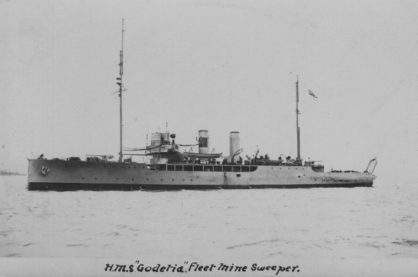 HMS GODETIA: The minesweeper that Alg served on during the First World War
