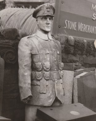 The legless and handless torso in January 1969 in the yard of stonemason William Allison in South Church Road, Bishop Auckland