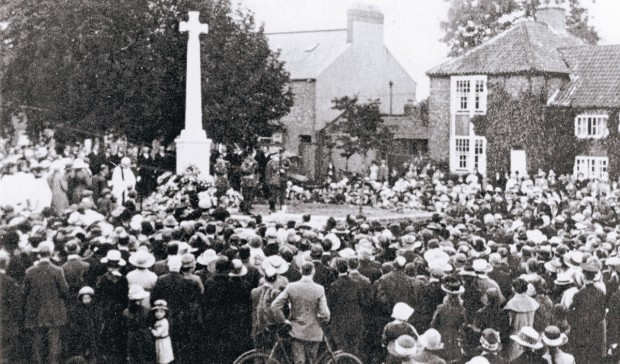 HISTORIC EVENT: The unveiling of Northallerton War Memorial on August 6, 1921. It originally commemorated the 98 men from the town who had fallen in the First World War.
